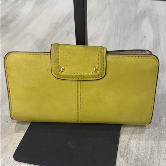 Vintage Coach Lemon Yellow Women's Wallet - Picture 2 of 8